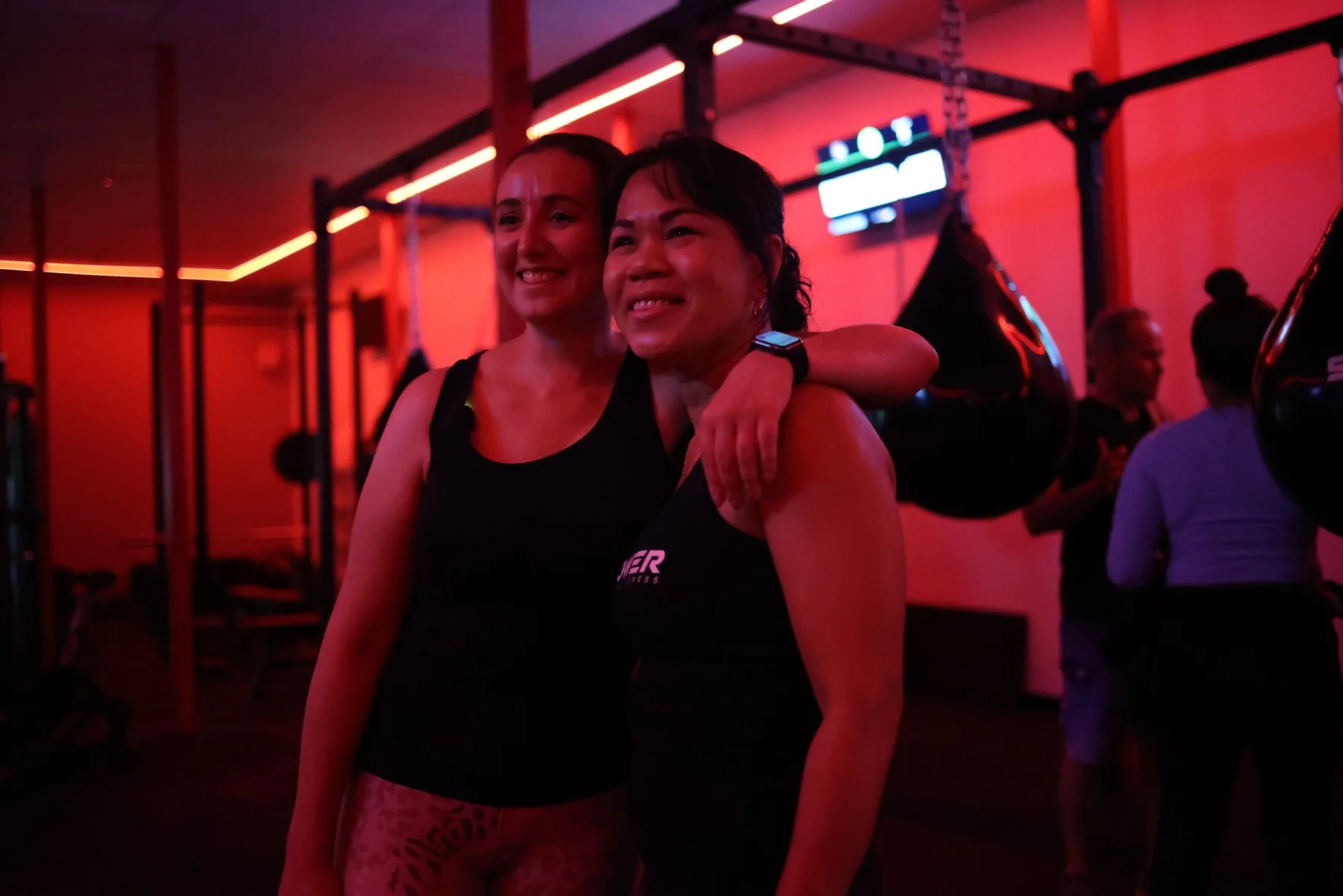 MPower members celebrating after a class