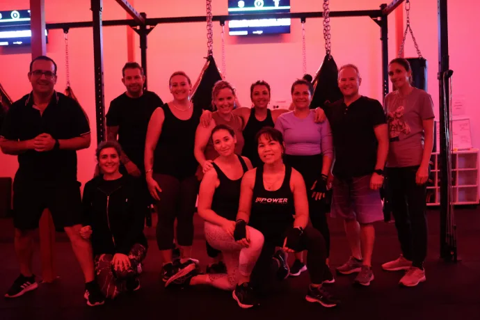 The MPower community together in the studio
